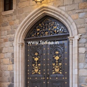 Engraved Wooden Door Double Palle Ki Design No-13946