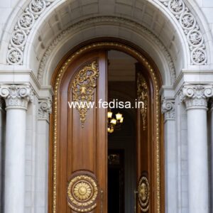 Glass Panel Classic Door Main Door Single Door Design No-13947
