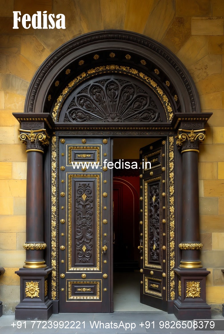 Vintage Wooden Door Main Door Furniture Design No-13950