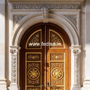 Home Entry Wooden Door Single Panel Door Design No-13973