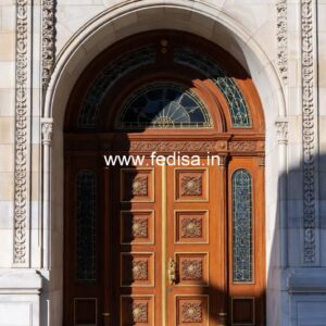 Elegant Double Door Classic Entry Design Latest Mesh Door Design No-13981