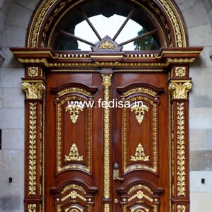 Rustic Classic Door Bedroom Door Lock Design No-14049