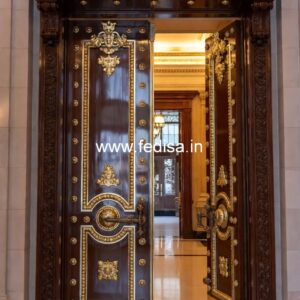 Vintage Wooden Door Designs For Houses Front Side Door Design No-14062