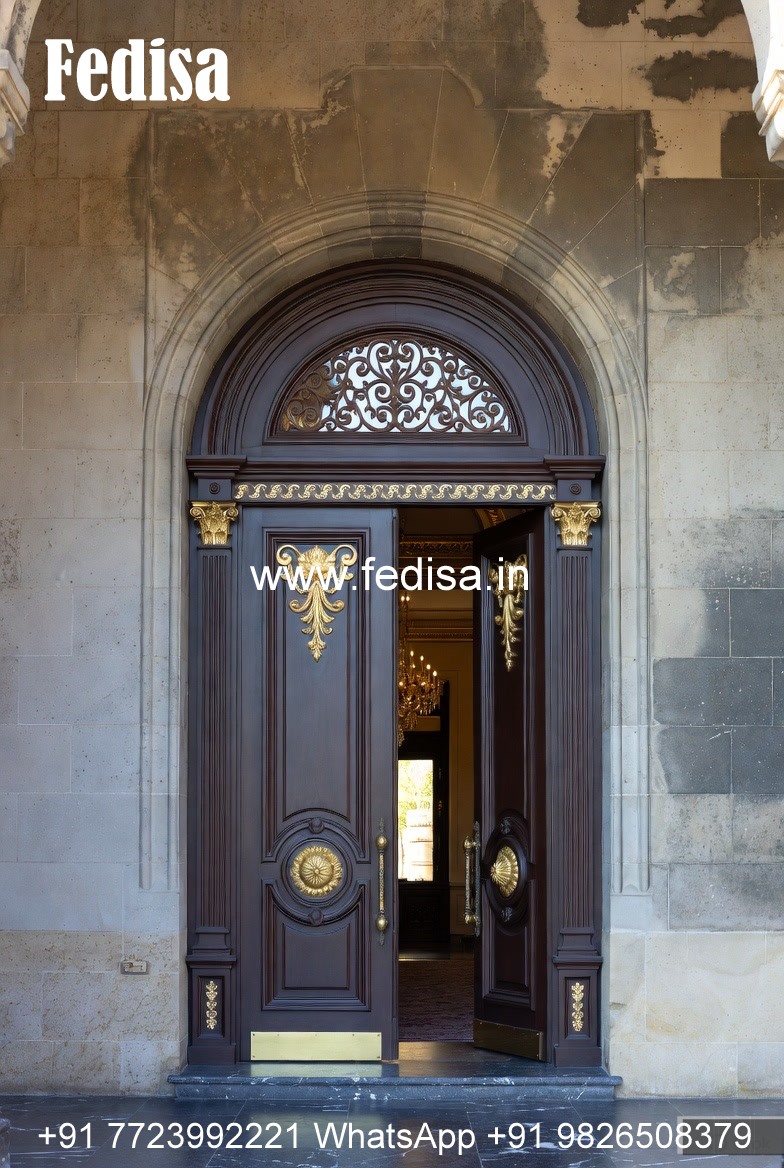 Classic Front Door Ideas Pooja Room With Glass Door No-14074