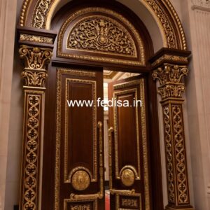 Antique Door Style Aluminum Glass Door Design No-10796