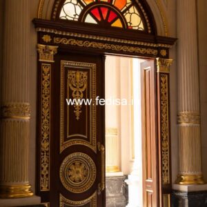 Antique Door Style Drawing Room Entrance Design No-10837