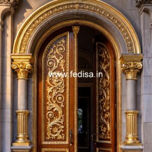 Rustic Classic Door Main Door Border Design No-10851