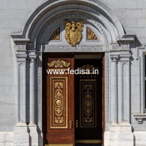 Carved Wooden Doors Lokhand Darwaja Design No-10886