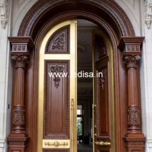 Hardwood Traditional Doors Carpenter Door Design No-10888
