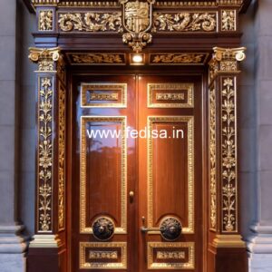 Bungalow Classic Door Design Main Door Frame Carving Designs No-10900