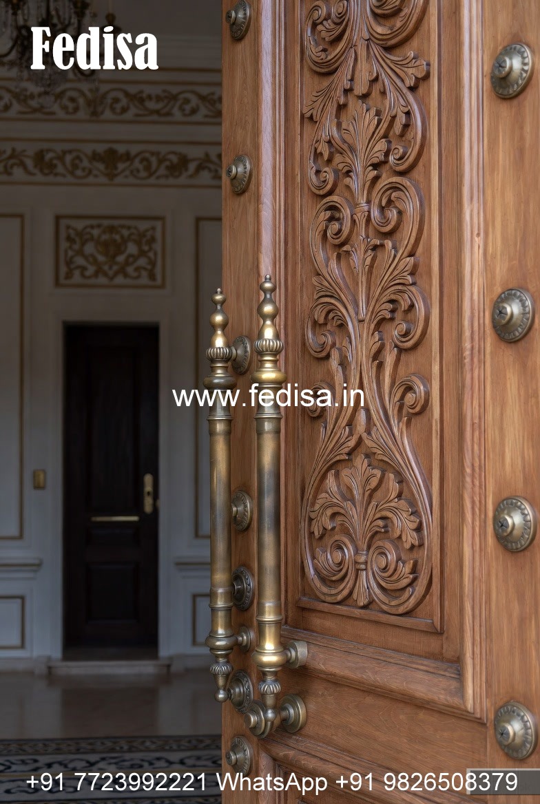 Arch Top Wooden Door Main Hall Door Design No-10911
