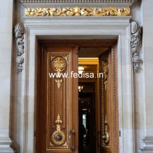 Vintage Wooden Door Front Single Door Designs For Indian Homes No-10916