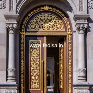 Antique Door Style Front Door Panel Design No-11001