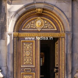 Main Door Classic Design Teak Wood Main Double Door Carving Designs No-11019