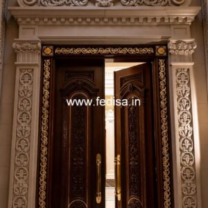 Front Entrance Classic Door Main Door Designs Indian Style No-11020