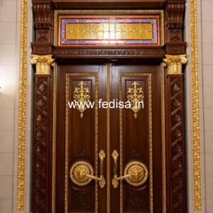 Home Entry Wooden Door Round Door Design Catalog No-11021