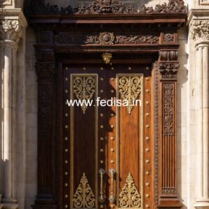 Elegant Double Door Classic Entry Design Chinese Door Design No-11029