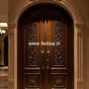 Elegant Double Door Classic Entry Design Collapsible Door Design No-11070