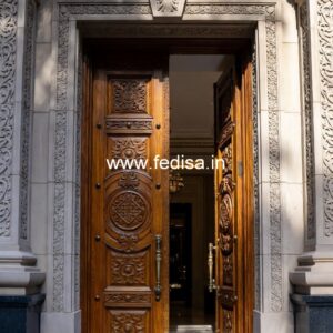 Glass Panel Classic Door Jali Design Door No-11077