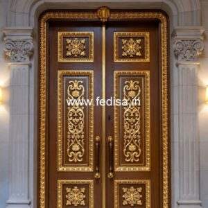 Home Entry Wooden Door Washroom Gate Design No-11103