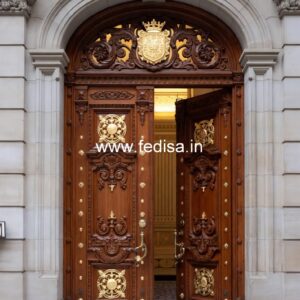 Bungalow Classic Door Design Apartment Flat Main Entrance Design No-11105