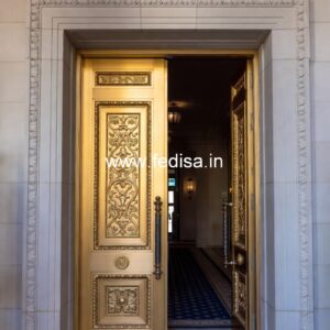 Double Door Classic Style Simple Net Door Design No-11115