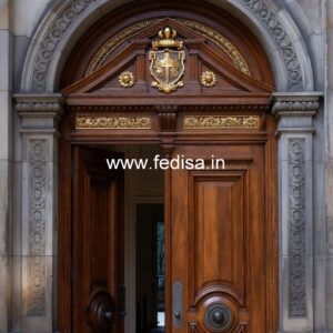 Vintage Wooden Door Mirror Door Design For Drawing Room No-11121