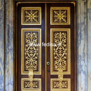 Rustic Classic Door Safety Door Design Wooden No-11138
