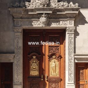 Villa Entrance Door Main Entrance Double Door Design No-11145