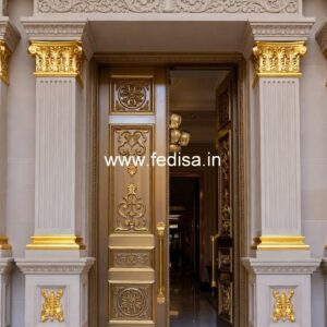 Handcrafted Wooden Door Simple Bedroom Door Design No-11174