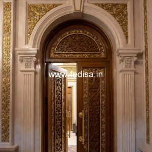 Victorian Door Design Plywood Pooja Door Design No-11177