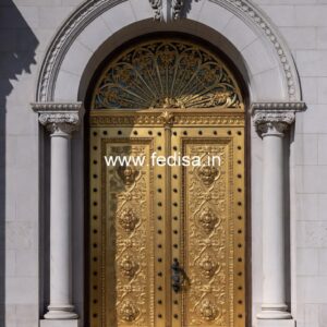 Rustic Classic Door Main Door Design Wood And Glass No-11179
