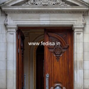 Double Door Classic Style House Room Door Design No-11238