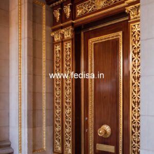 Engraved Wooden Door 13 Feet Door Design No-11240