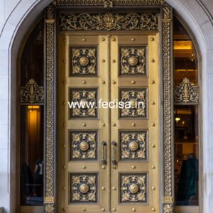 Wooden Carved Door Design Modern Round Door Design No-11248