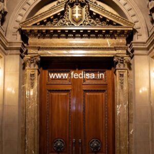 Handcrafted Wooden Door Door Corner Design No-11256