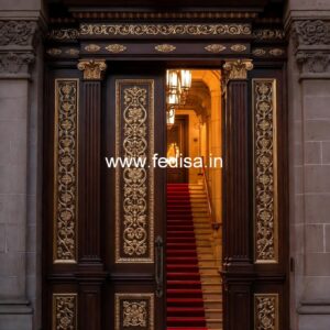 Hardwood Traditional Doors Gate Mica Design No-11257