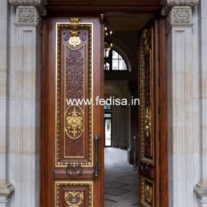 Arch Top Wooden Door Steel Door Frame Design No-11280