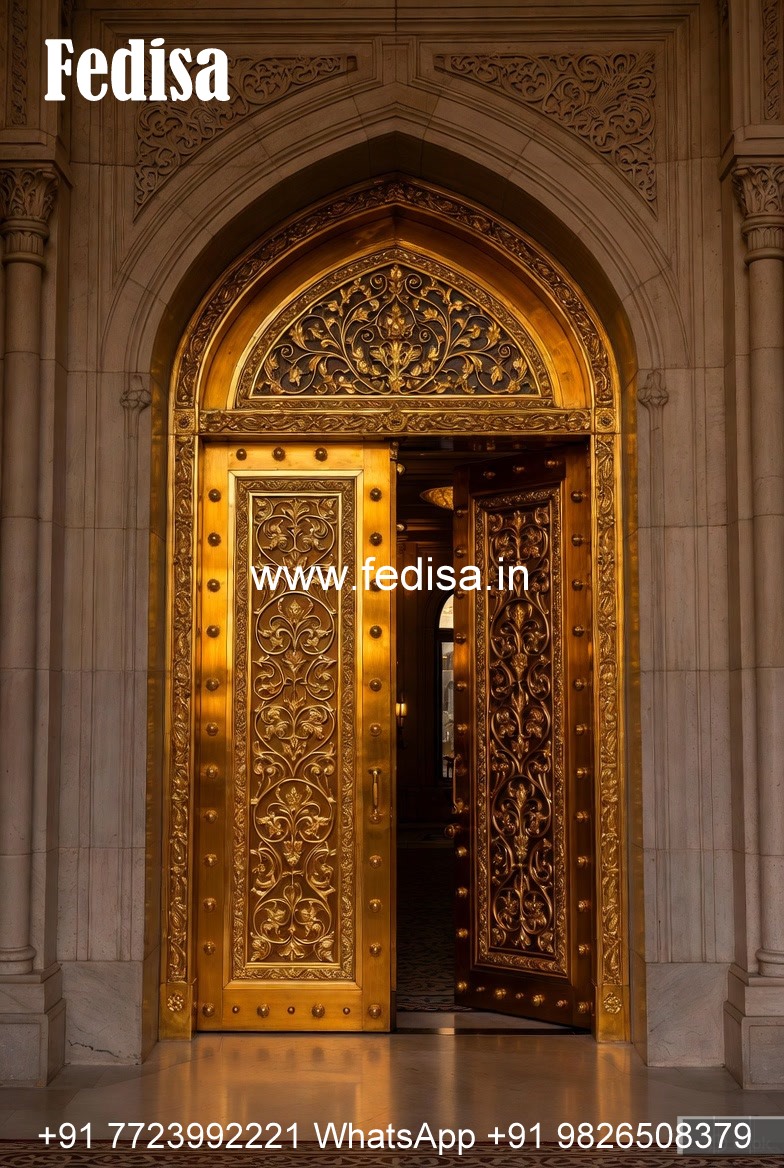 Engraved Wooden Door Wooden Jali Gate Design No-11281