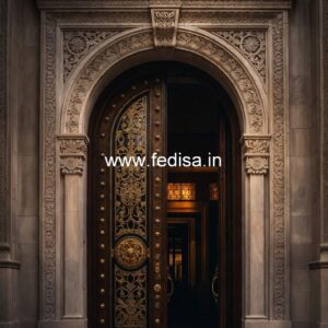 Mahogany Classic Doors Jali Wale Palle No-11295