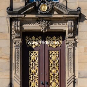 French Classic Doors White Main Door Design No-11304