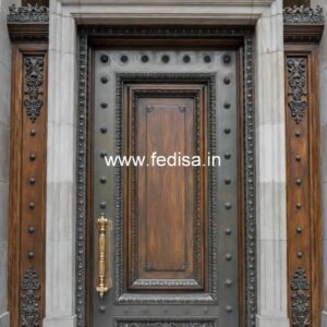 Wooden Carved Door Design Lohe Ka Door Design No-11330