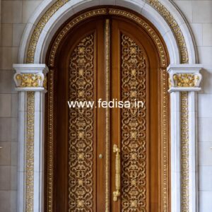Mahogany Classic Doors Master Bedroom Door Design No-11336