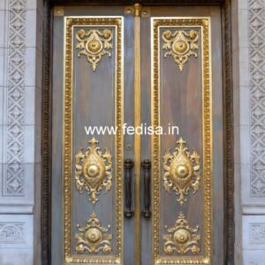 Elegant Double Door Classic Entry Design Door Design Aluminum No-11357