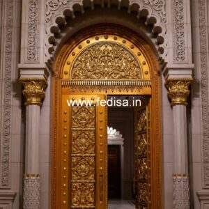 Home Entry Wooden Door Room Door Lock Design No-11390