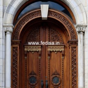 Engraved Wooden Door Door Gate Design Iron No-11404