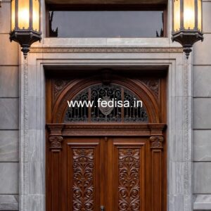 Classic Front Door Ideas Main Door Side Design No-11409