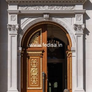 Mahogany Classic Doors Handle Door Design No-11418