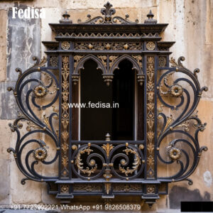 Stylish Iron Window Grill Design For Home Security Balcony Grill Design