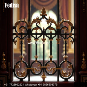 Classic Window Grill Design With Artistic Patterns Khidki Design